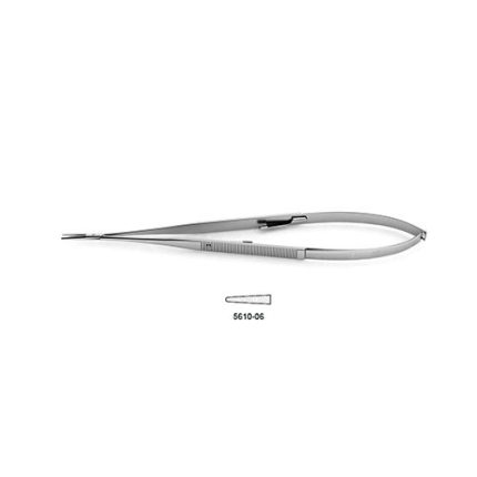 Micro Needle Holder - Flat Handle